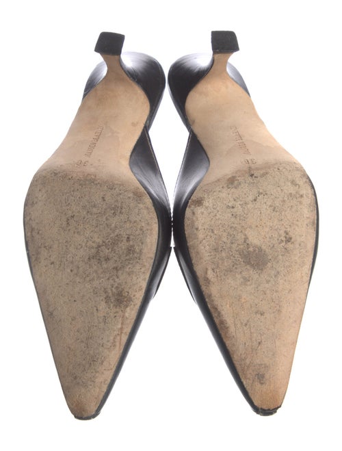 Manolo Blahnik Leather Mules