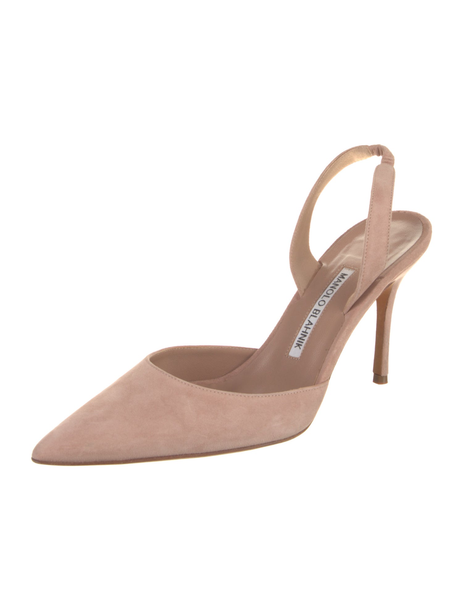 Manolo Blahnik Suede Slingback Pumps