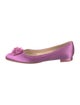Manolo Blahnik Satin Ballet Flats