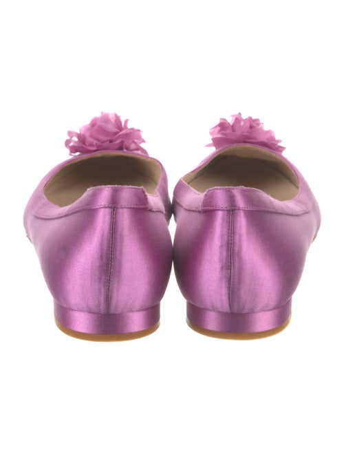 Manolo Blahnik Satin Ballet Flats