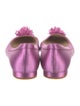 Manolo Blahnik Satin Ballet Flats