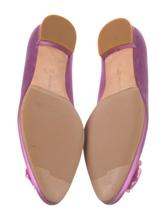 Manolo Blahnik Satin Ballet Flats
