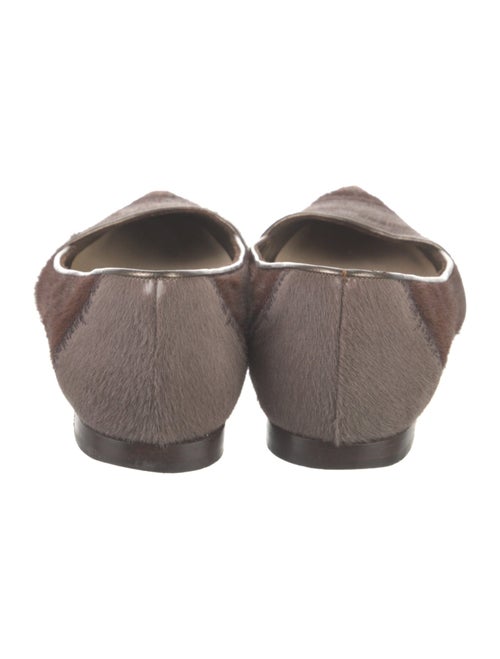 Manolo Blahnik Ponyhair Printed Flats