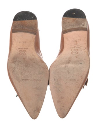 Manolo Blahnik Leather Ballet Flats