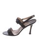 Manolo Blahnik Leather Slingback Sandals