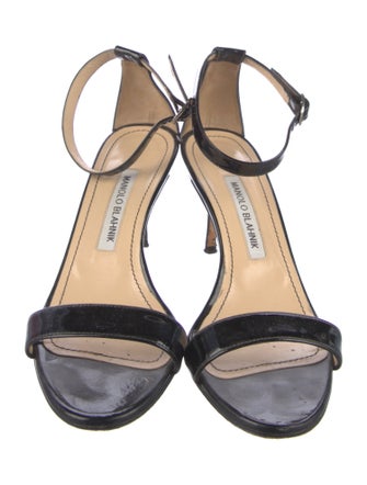 Manolo Blahnik Patent Leather Sandals