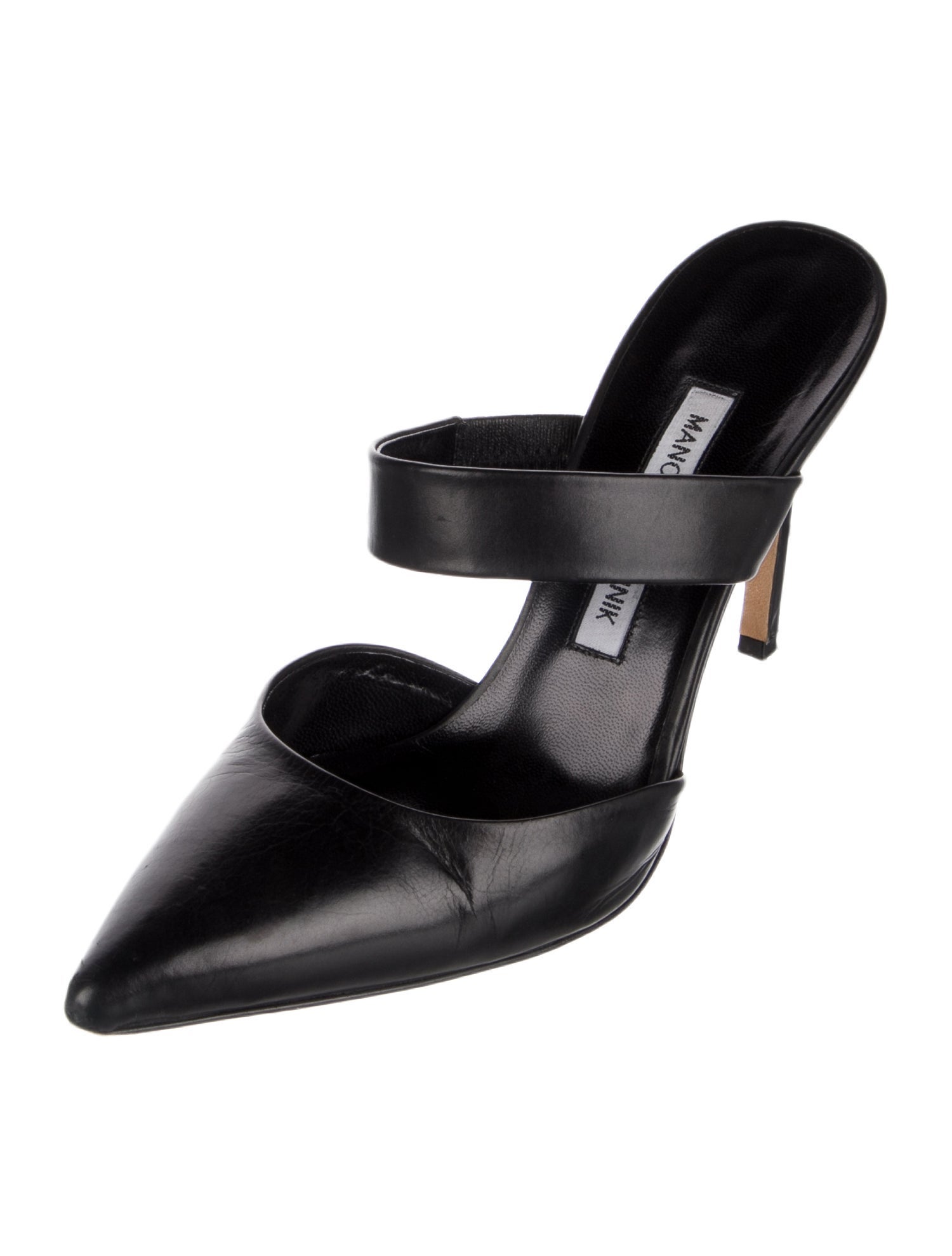 Manolo Blahnik Leather Mules