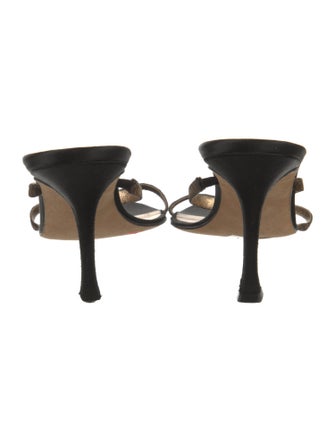 Manolo Blahnik Satin Slides