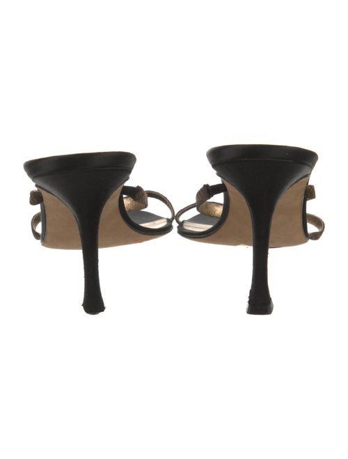 Manolo Blahnik Satin Slides