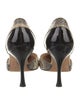 Manolo Blahnik Snakeskin Animal Print D'Orsay Pumps