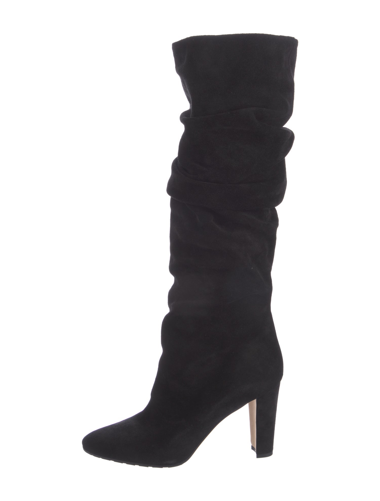 Manolo Blahnik Suede Slouch Boots