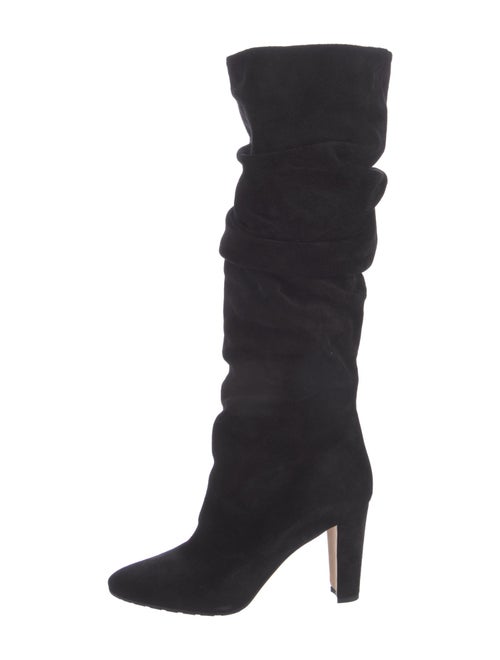Manolo Blahnik Suede Slouch Boots