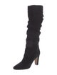 Manolo Blahnik Suede Slouch Boots