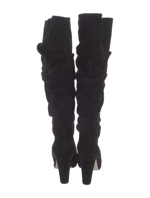 Manolo Blahnik Suede Slouch Boots