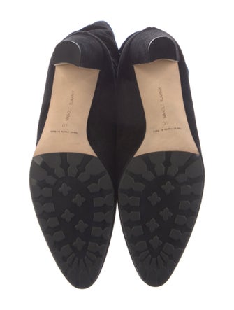 Manolo Blahnik Suede Slouch Boots