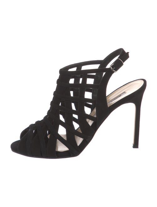 Manolo Blahnik Suede Sandals