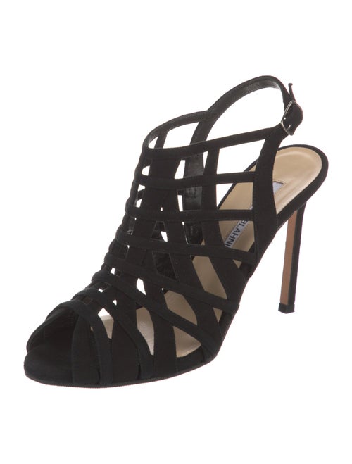 Manolo Blahnik Suede Sandals