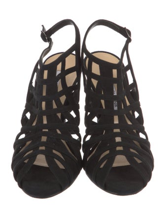 Manolo Blahnik Suede Sandals