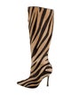 Manolo Blahnik Ponyhair Animal Print Boots