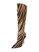 Manolo Blahnik Ponyhair Animal Print Boots