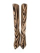 Manolo Blahnik Ponyhair Animal Print Boots