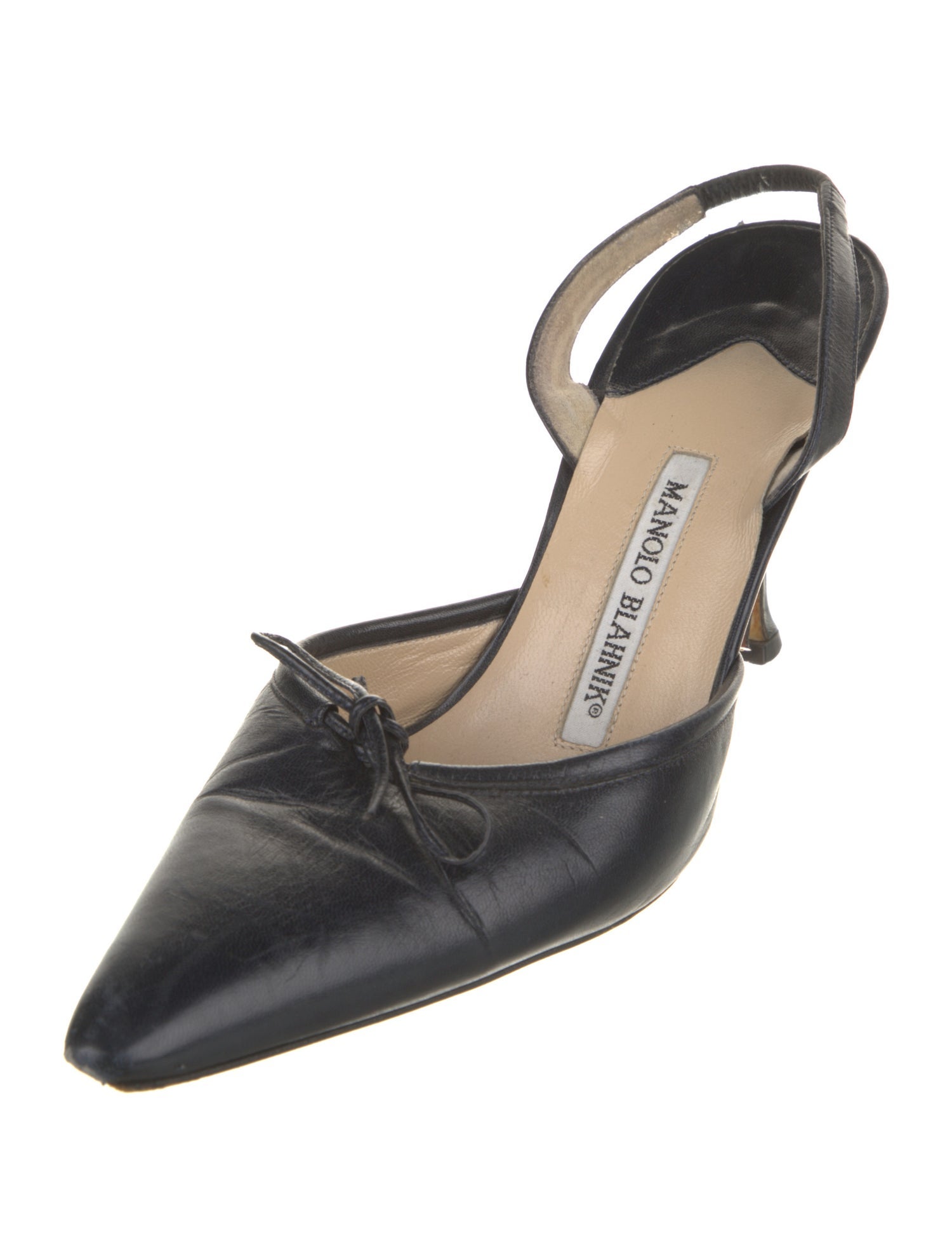 Manolo Blahnik Leather Mules