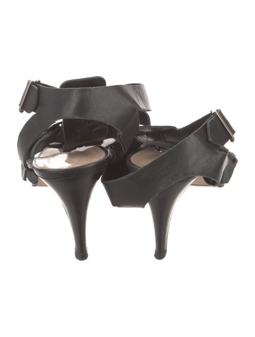 Manolo Blahnik Leather Slingback Sandals