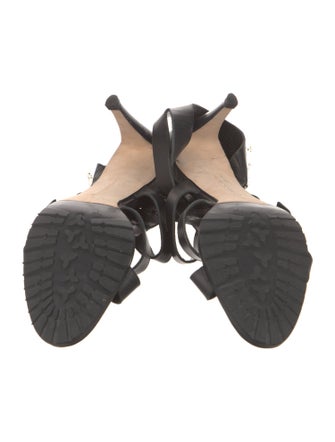 Manolo Blahnik Leather Slingback Sandals