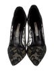 Manolo Blahnik Lace Lace Pattern Pumps