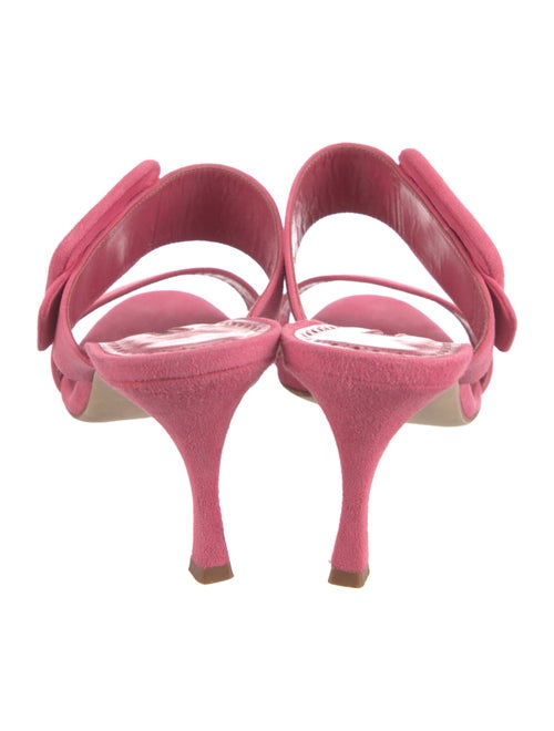 Manolo Blahnik Suede Slides