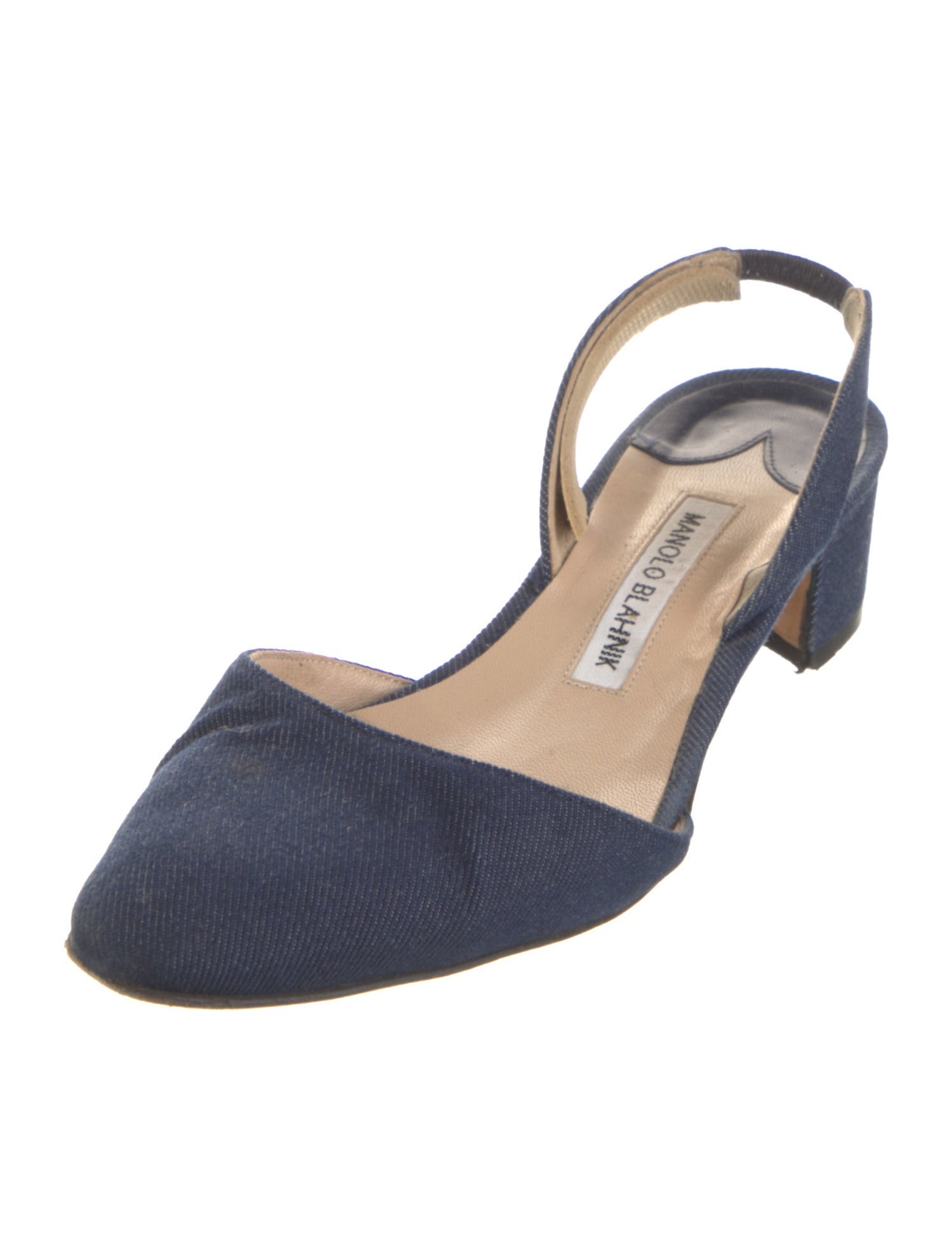 Manolo Blahnik Denim Pumps