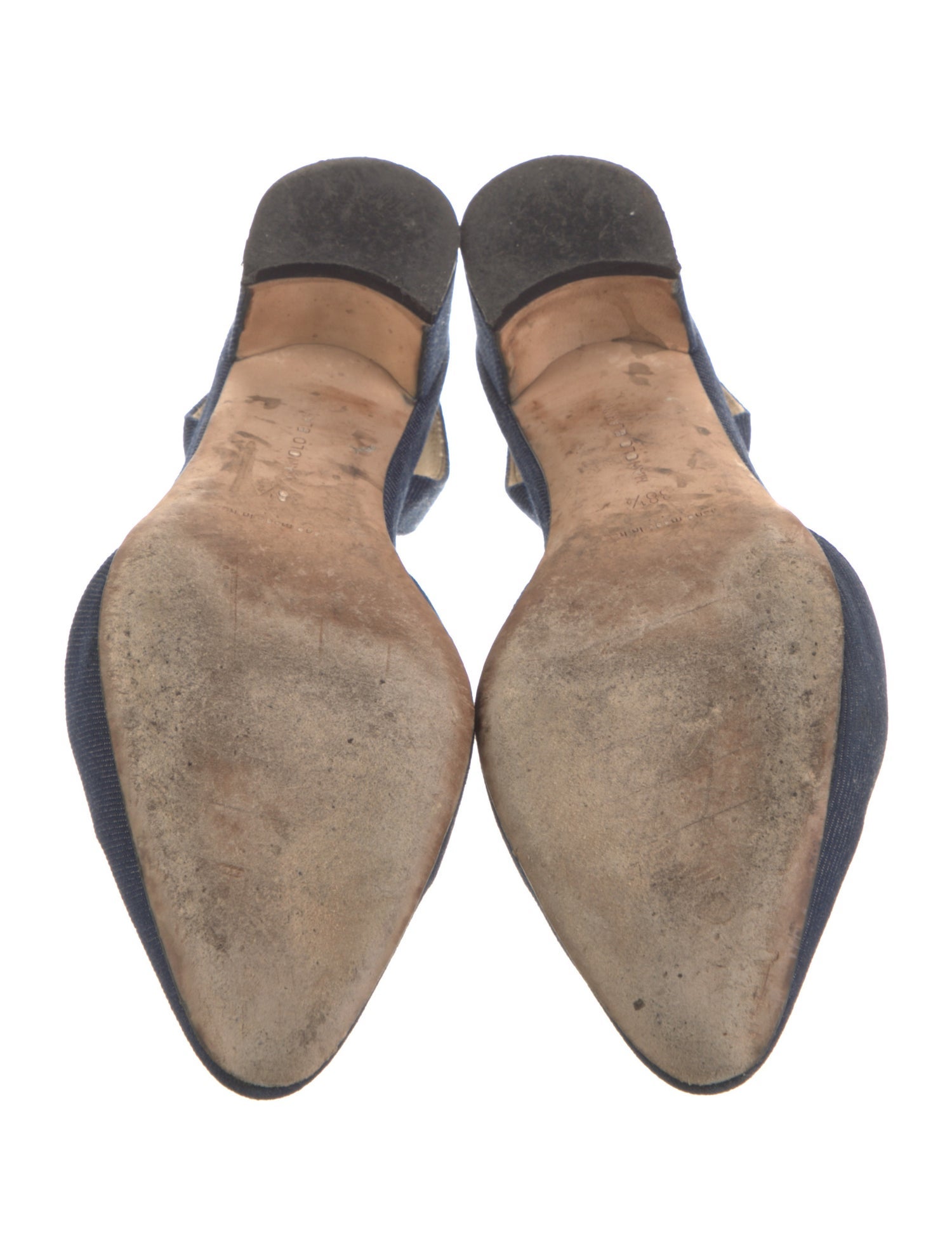 Manolo Blahnik Denim Pumps