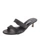 Manolo Blahnik Leather Slides