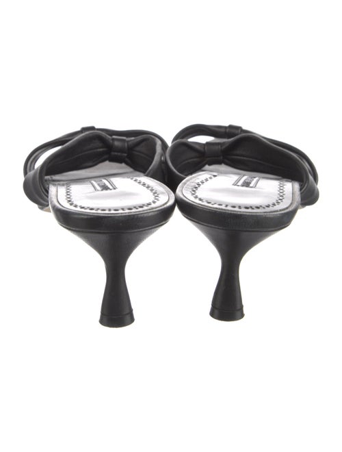 Manolo Blahnik Leather Slides