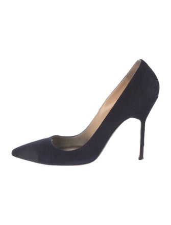 Manolo Blahnik Suede Pumps