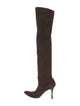 Manolo Blahnik Suede Sock Boots