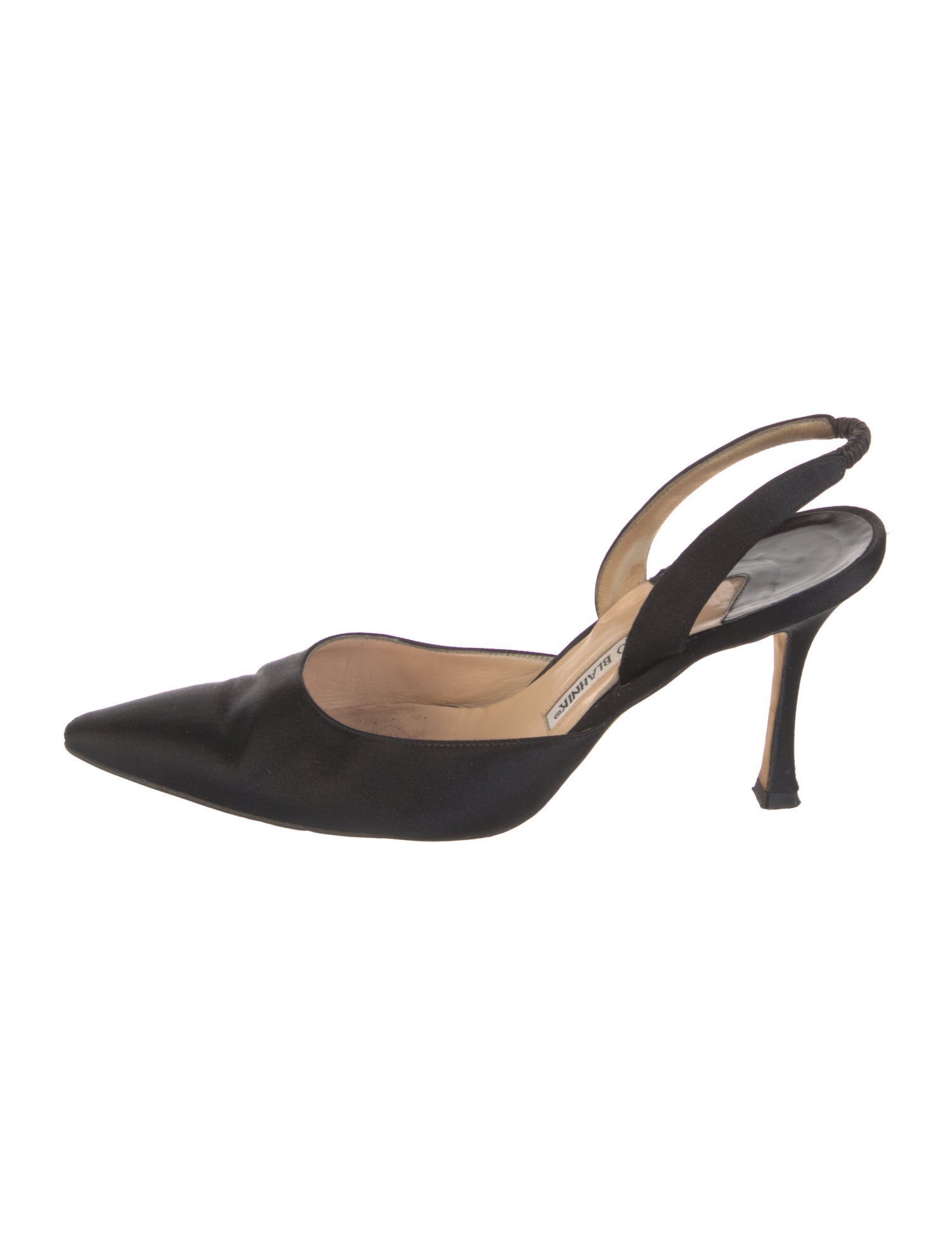 Manolo Blahnik Canvas Colorblock Pattern Slingback Pumps