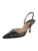 Manolo Blahnik Leather Slingback Pumps