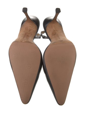 Manolo Blahnik Leather Slingback Pumps
