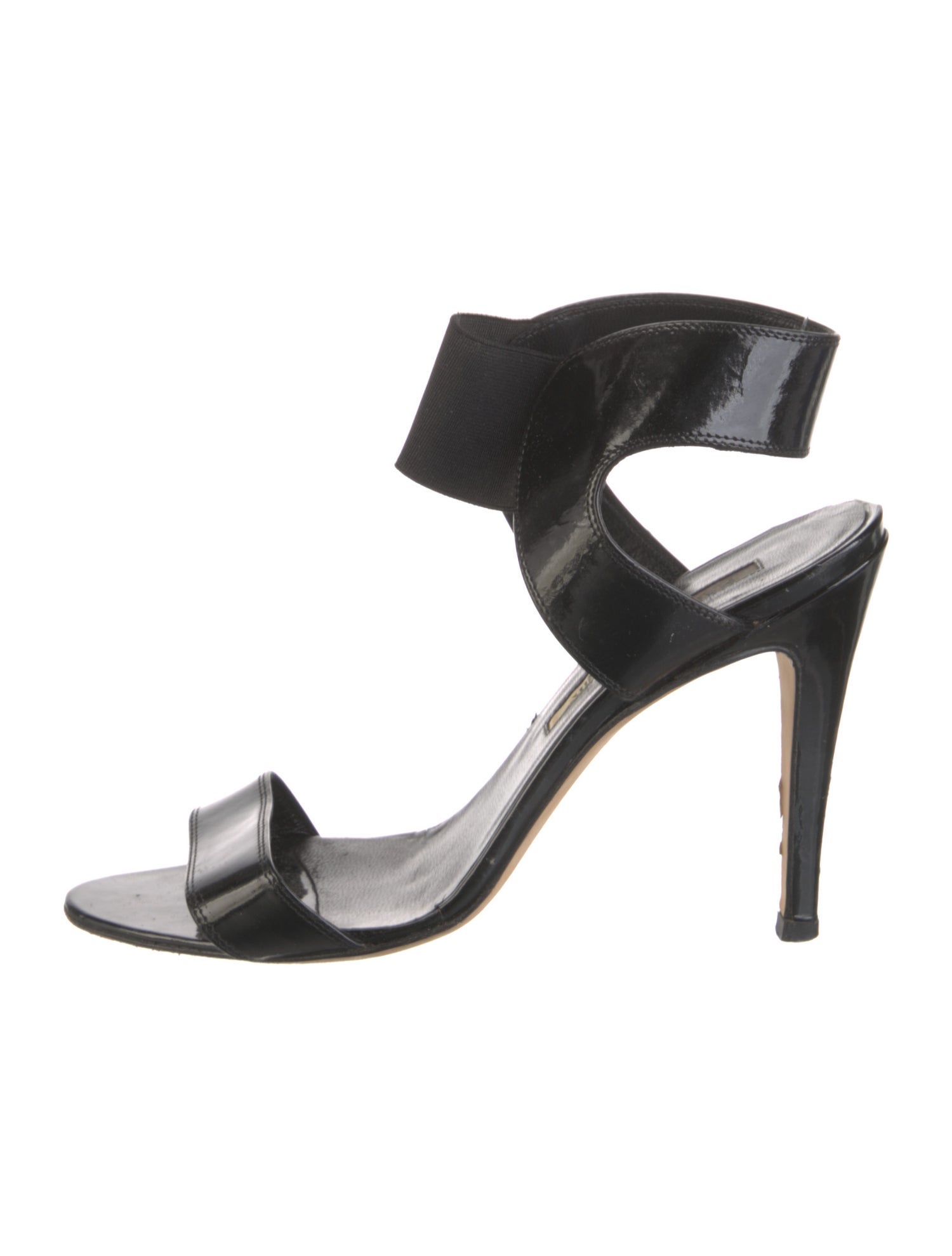 Manolo Blahnik Patent Leather Slingback Sandals