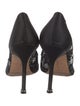 Manolo Blahnik Lace Lace Pattern Pumps