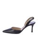 Manolo Blahnik Leather Slingback Pumps