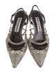 Manolo Blahnik Snakeskin Animal Print Slingback Pumps