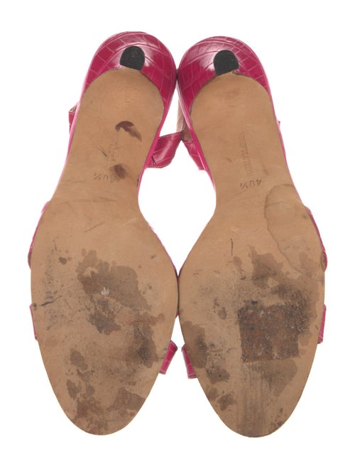 Manolo Blahnik Leather Slingback Sandals