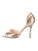 Manolo Blahnik Crystal Embellishments Sandals