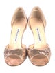 Manolo Blahnik Crystal Embellishments Sandals