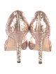 Manolo Blahnik Crystal Embellishments Sandals