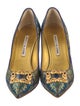 Manolo Blahnik Floral Print Pumps