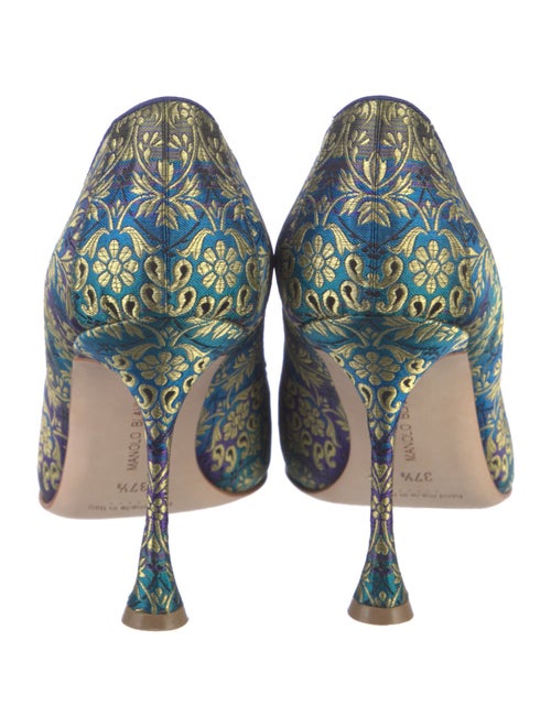 Manolo Blahnik Floral Print Pumps