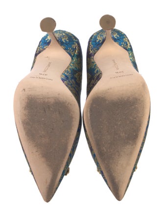 Manolo Blahnik Floral Print Pumps